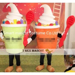 Colorful Yogurt Costume Fruit Yogurt Mascot Costume For Adults