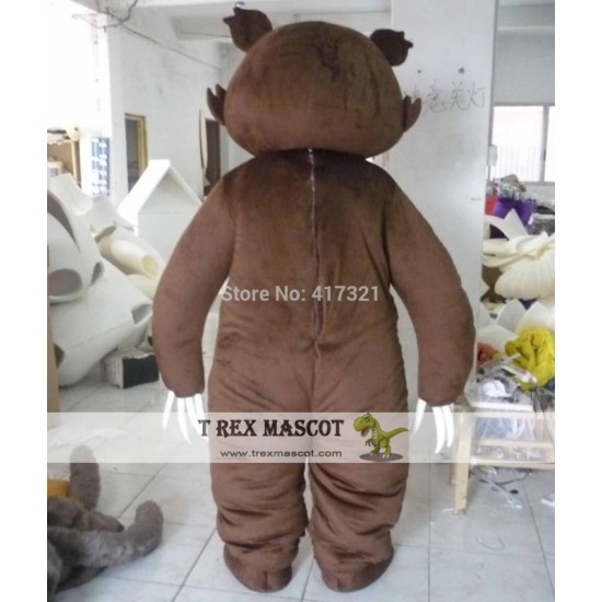 Chocolate Bear With Long Nails Mascot Costume Adult Bear Mascot Chocolate Bear With Long Nails Mascot Costume Adult Bear Mascot