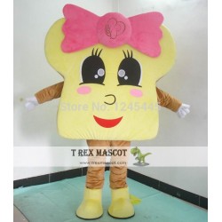 Yellow Material Mascot Bread Mascot Costume For Adult