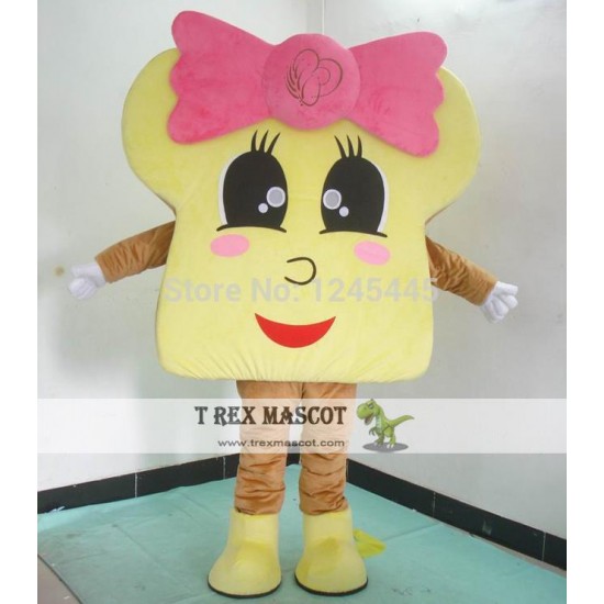 Yellow Material Mascot Bread Mascot Costume For Adult