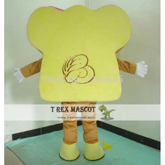 Yellow Material Mascot Bread Mascot Costume For Adult