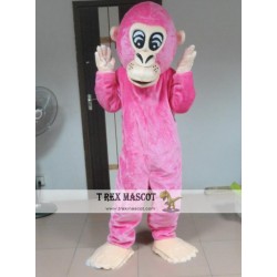 Pink Chimpanzee Mascot Costume Eva Chimpanzee Costume