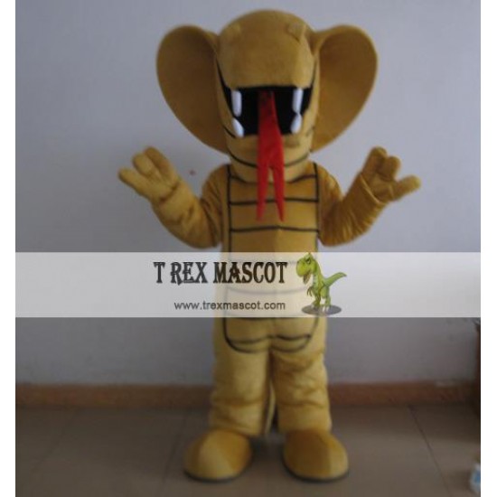 Yellow Snake Mascot Costume Adult Snake Costume