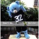 Black Shirt Blue Bear Mascot Costume Adult Bear Costume Black Shirt Blue Bear Mascot Costume Adult Bear Costume