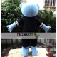Black Shirt Blue Bear Mascot Costume Adult Bear Costume Black Shirt Blue Bear Mascot Costume Adult Bear Costume