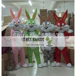 Easter Bunny Mascot Adult Rabbit Costume