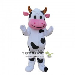 Cartoon Mascot Clothing In The Shape Of Farm Cow
