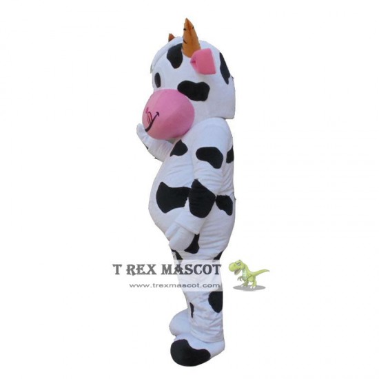 Cartoon Mascot Clothing In The Shape Of Farm Cow Cartoon Mascot Clothing In The Shape Of Farm Cow