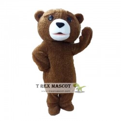 Tedy Costume Adult Fur Teddy Bear Mascot Costume