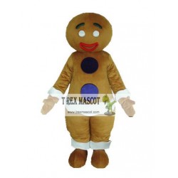 Gingerbread Man Mascot Costume For Adult