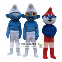 Adult Blue Elves Mascot Costume Elf Clothing Christmas