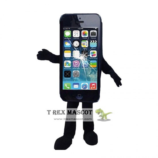 Damaged Broken Iphone Mascot Costume Damaged Broken Iphone Mascot Costume