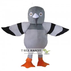 Cartoon Grey Pigeon Mascot Costume Mascot Cosplay Halloween Costume