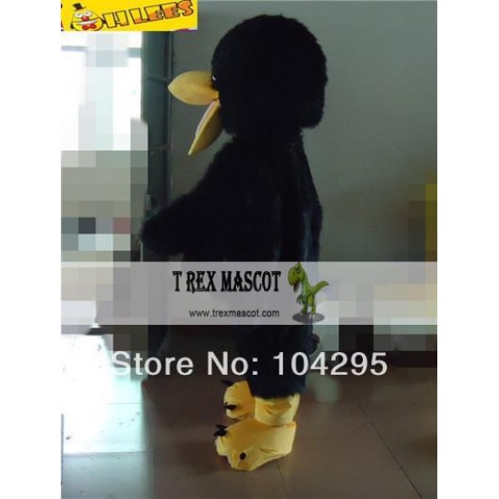 Brenden Black Bird Mascot Costume Brenden Black Bird Mascot Costume