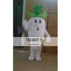 Vegetables White Turnip Mascot Costumes Halloween Easter