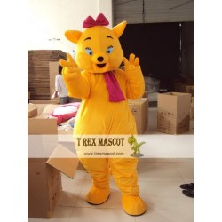 Yellow Magic Cat Cat Size Mascot Costume