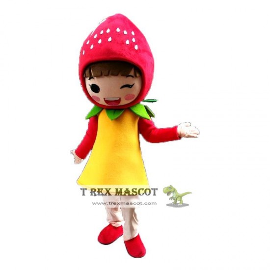 Fruit Strawberry Mascot Costume Cartoon Character Fruit Strawberry Mascot Costume Cartoon Character