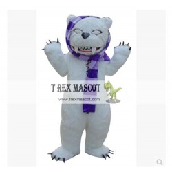 White Zombie Bear Costumes Accept Make-Up Animal Cartoon Costumes