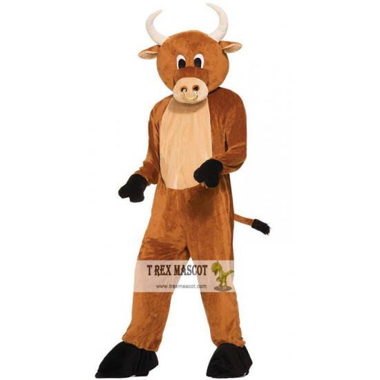 Brutus The Bull Plush Mascot Costume Brutus The Bull Plush Mascot Costume