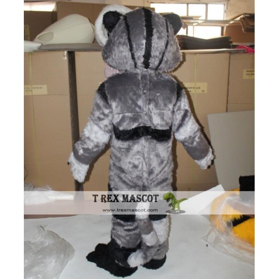 Gray Furry Cat Mascot Costume Gray Furry Cat Mascot Costume