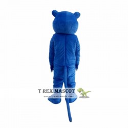Blue Panther Lion Plush Mascot Costume