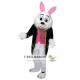 Mr. White Bunny Rabbit Mascot Costume Adult