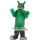 Long Hair Green Wolf Mascot Costume Adult Long Hair Green Wolf Mascot Costume Adult