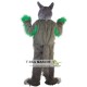 Long Hair Green Wolf Mascot Costume Adult Long Hair Green Wolf Mascot Costume Adult