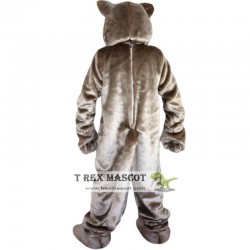 Grey Cat Mascot Costume Adult