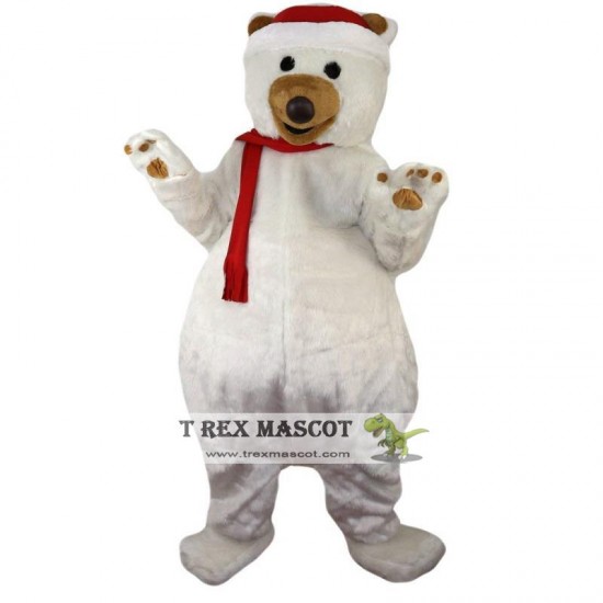 Christmas Polar Bear Mascot Costume Adult Christmas Polar Bear Mascot Costume Adult