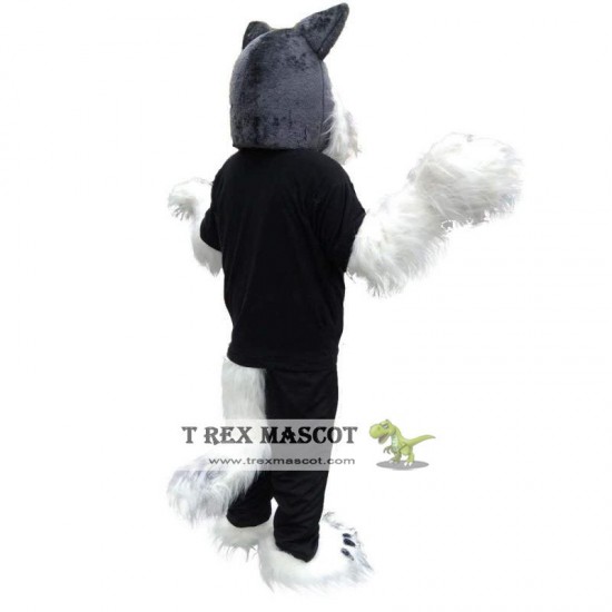 Police Gray Wolf Mascot Costume Adult Police Gray Wolf Mascot Costume Adult