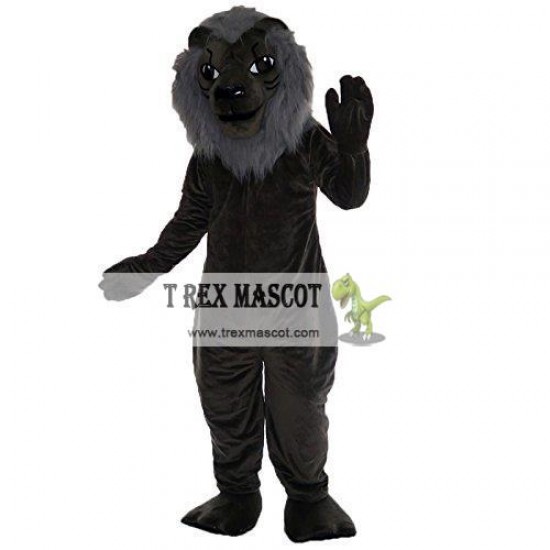Grey Lion Mascot Costume Grey Lion Mascot Costume