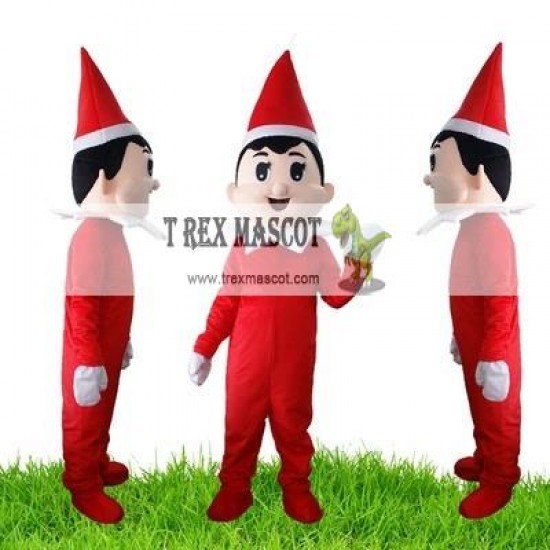 Adult Christmas Boy Mascot Costume