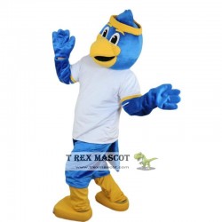 Sport blue eagle Mascot Costume