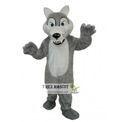 Grey Wolf Mascot Costume