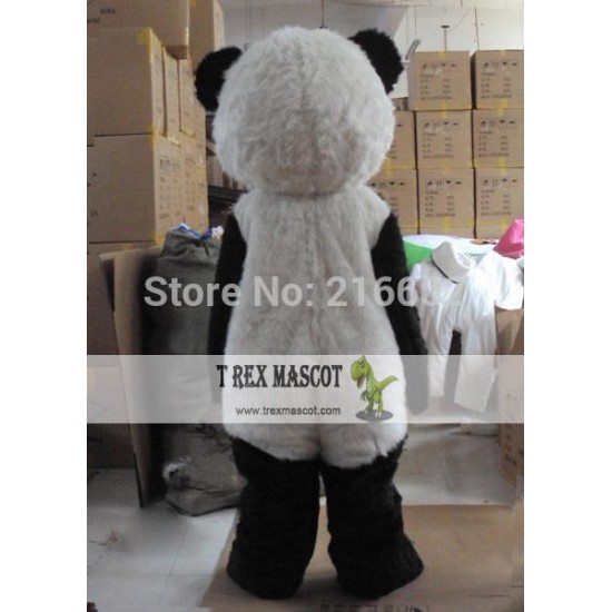Black And White Panda Mascot Costume Black And White Panda Mascot Costume