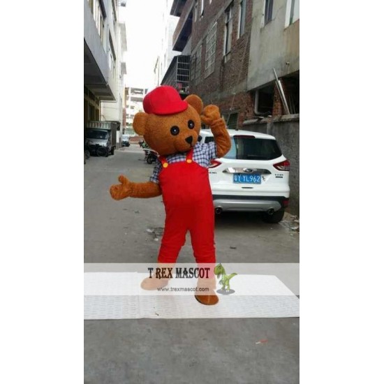 Pink Teddy Bear Mascot Costume Pink Teddy Bear Mascot Costume