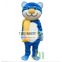 Adult Blue Tiger Mascot Costume