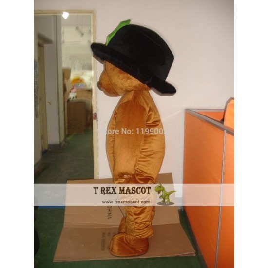Long Hair Plush Brown Teddy Bear Mascot Costume Long Hair Plush Brown Teddy Bear Mascot Costume