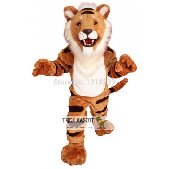 Striped Tiger Mascot Costume Striped Tiger Mascot Costume