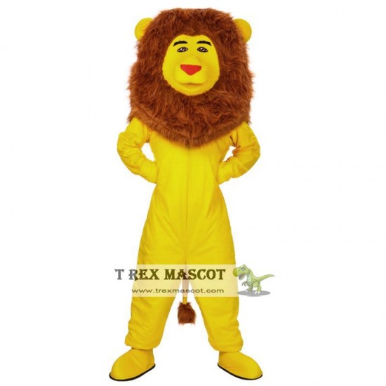 Yellow Lion Mascot Costume Yellow Lion Mascot Costume