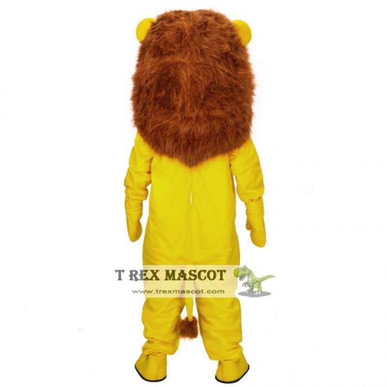 Yellow Lion Mascot Costume Yellow Lion Mascot Costume