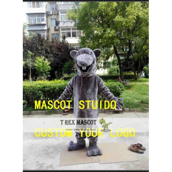 Grey Rat Mouce Mascot Costume Grey Rat Mouce Mascot Costume