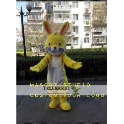 Yellow Rabbit Mascot Costume