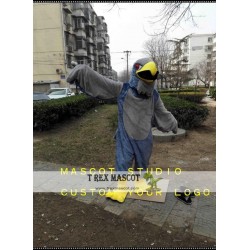 Grey Falcon Mascot Costume