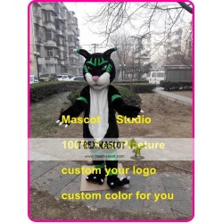 Black Panther Mascot Costume Black Wildcat