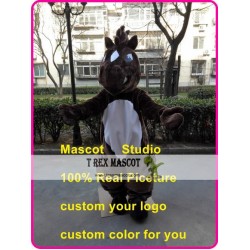 Brown Mustang Mascot Costume Horse