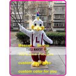 White Cock Mascot Costume Road Runner