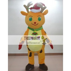 Animal Cartoon Christmas Deer Mascot Costume