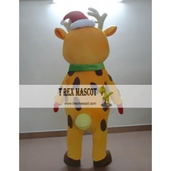 Animal Cartoon Christmas Deer Mascot Costume